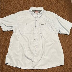 Wrangler Blue Casual Button Down Shirt